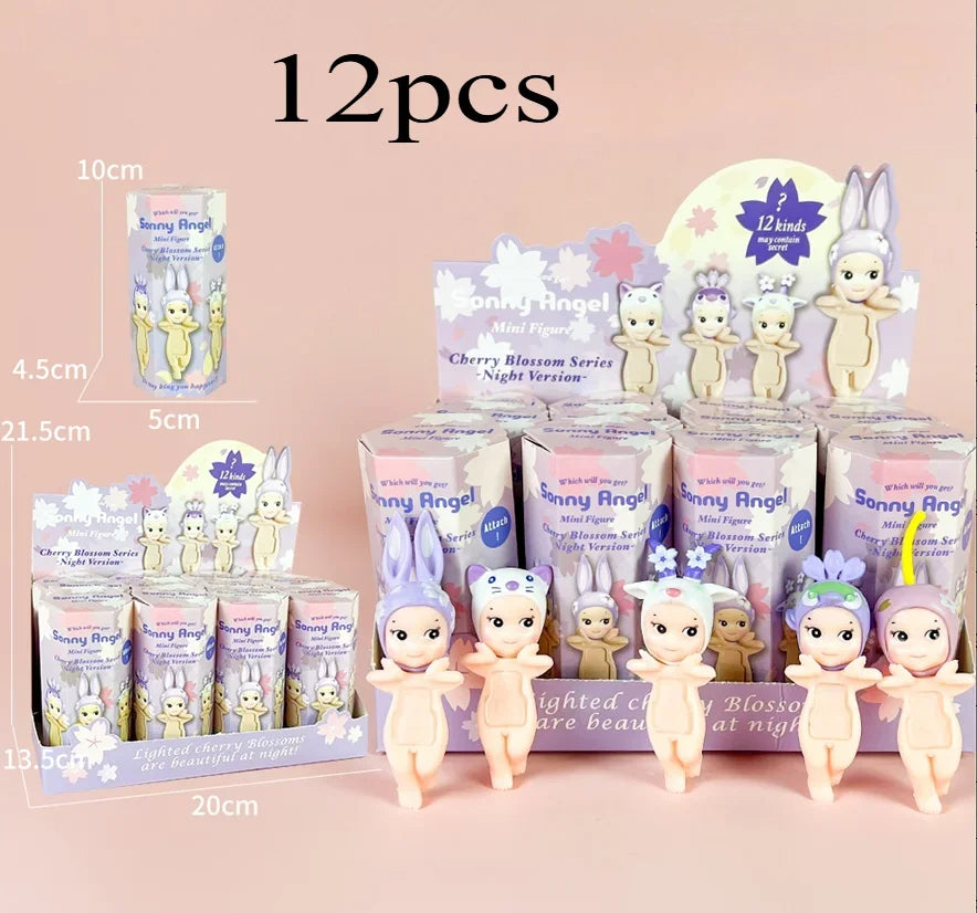 2025.New Sonny Ange Cherry Blossom Series Blind Box Toy Flower Sea Edition Collectible Mini Figure Desktop Ornament Kawaii Gifts