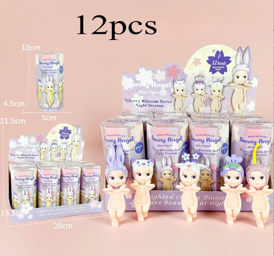 2025.New Sonny Ange Cherry Blossom Series Blind Box Toy Flower Sea Edition Collectible Mini Figure Desktop Ornament Kawaii Gifts