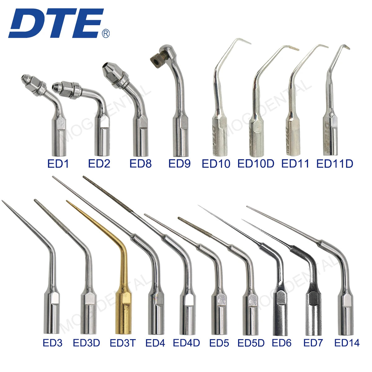Original Woodpecker DTE Dental Ultrasonic Scaler Tips Dentist Tools Endo Periodontics Activation Fit SATELEC ACTEON NSK
