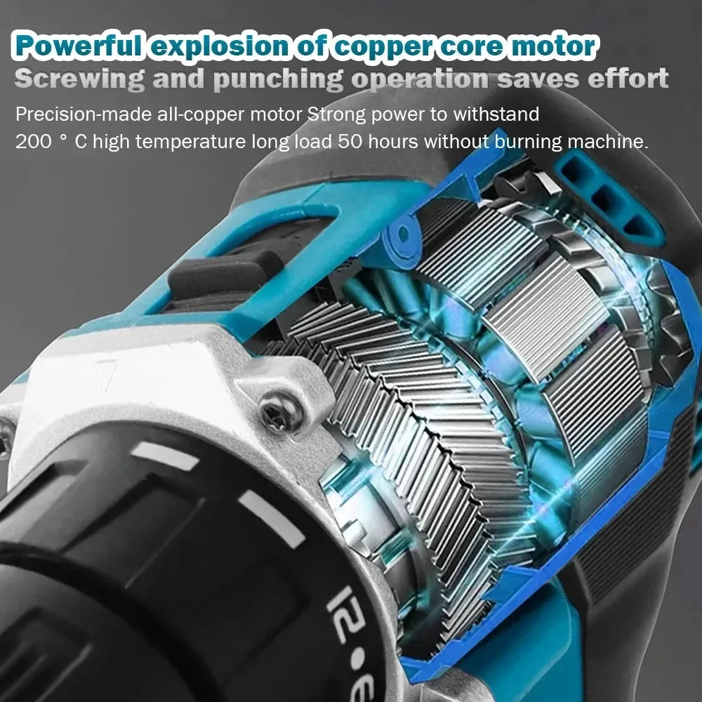 Original Makita DDF487 Cordless Driver Drill Brushless Electric Impact Screwdriver 18V Makita Rechargeable Power Tool battery